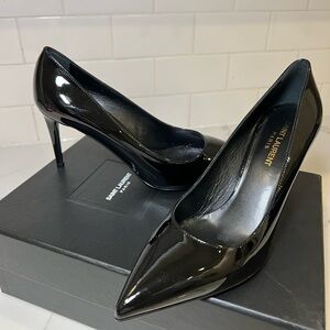 Saint Laurent Black Patent Leather Pumps